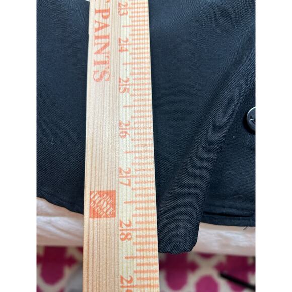 Creighton VTG Shirt Men 16 1/2-32 Black Pockets Navy Logo Minimalist Sturdy - Picture 9 of 9